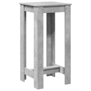 vidaXL Mesa alta de bar madera ingenier&iacute;a gris hormig&oacute;n 51x50x103,5 cm