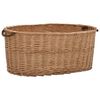 vidaXL Cesta para le&ntilde;a con asas de transporte sauce natural 78x54x34cm