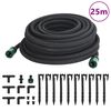 vidaXL Manguera porosa para jard&iacute;n caucho negro 16 mm 25 m
