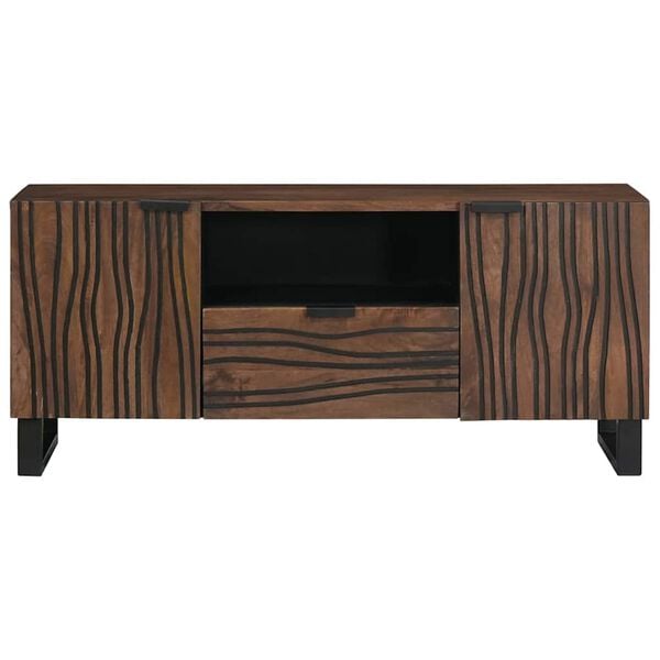 vidaXL Unidades de TV Nogal 105 x 33 x 46 cm Madera contrachapada