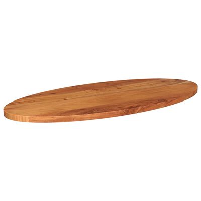vidaXL Tablero de mesa ovalado madera maciza de acacia 110x50x3,8 cm