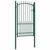 vidaXL | Puerta de cerca | con cerradura Verde 100 x 175 cm