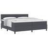 vidaXL Cama tipo Box Spring Gris Oscuro y 200 x 200 cm Tela de Pana