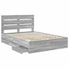 vidaXL Estructura de cama Gris Sonoma 160 x 200 cm Madera Ingenieril