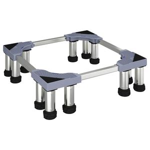 vidaXL Base para lavadora Gris 67 x 67 x 21,5 cm Acero inoxidable
