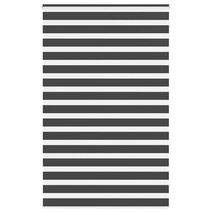 vidaXL Estor cebra negro 150x230 cm tejido ancho 145,9 cm poli&eacute;ster