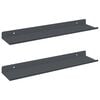 vidaXL Estante flotante Montada en la pared 2 uds. Antracita Acero