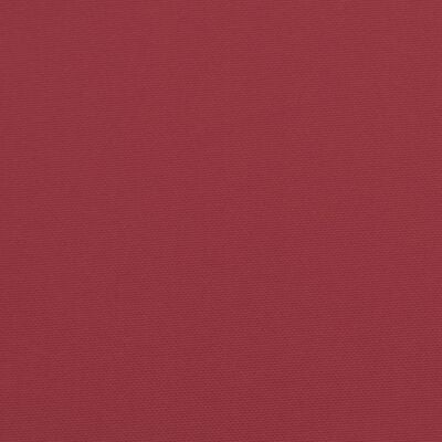 vidaXL Cojines de banco de jardín 2 uds rojo tinto 120x50x7 cm