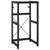 vidaXL Estructura de lavabo de hierro negro 40x38x83 cm