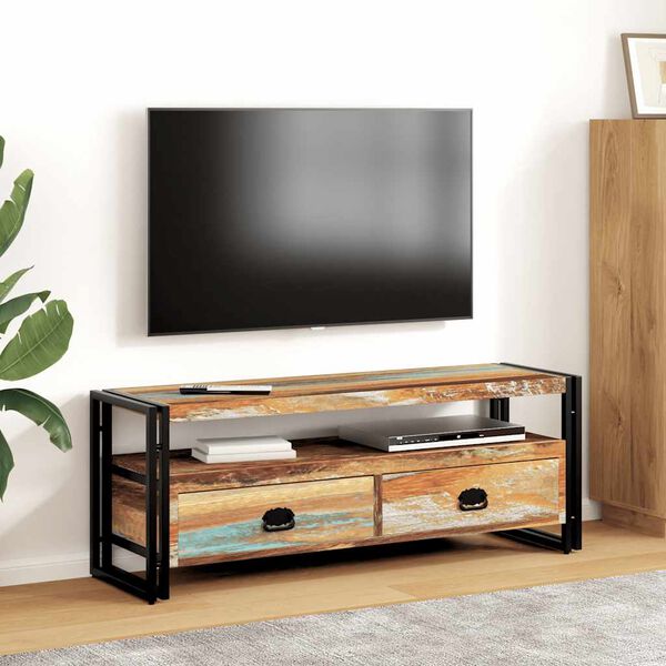 vidaXL Mueble de TV madera maciza reciclada