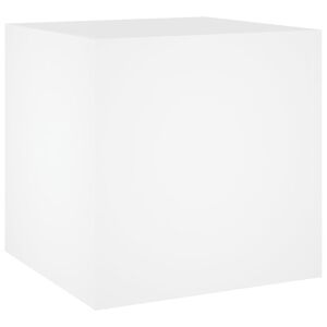 vidaXL Jardinera blanca 40x40x40 cm de madera de ingenier&iacute;a