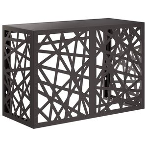 vidaXL Funda para Aire Acondicionado Negro 90 x 40 x 60 cm Acero