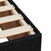 vidaXL Cama box spring con colch&oacute;n tela negro 100x200 cm