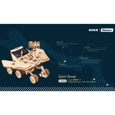 Robotime Coche de juguete energía solar Vagabond Rover