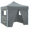 vidaXL Carpa pleglable Pop-Up con 4 paredes antracita 3x3 m