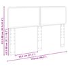 vidaXL Cabecero 140 cm Madera contrachapada