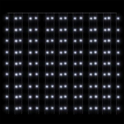 vidaXL Cortina de luces LED 300 LED blanco frío 8 funciones 3x3 m