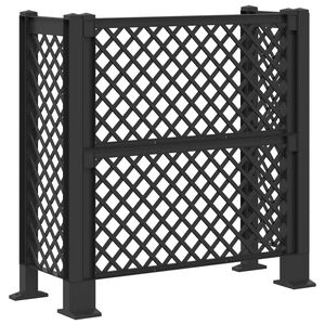 vidaXL Enrejado de cubo de basura Gris antracita 123 x 47 x 114 cm PP