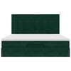 vidaXL Estructura de cama otomana colchones terciopelo verde oscuro