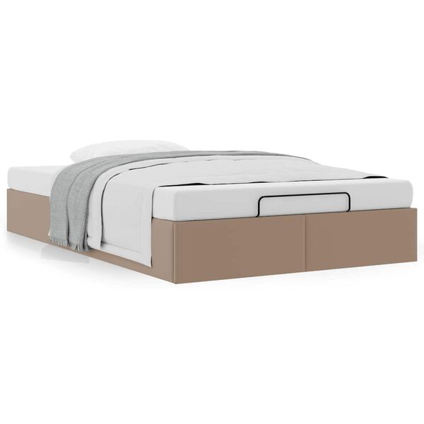 vidaXL Estructura cama otomana sin colch&oacute;n 120x190 cm cappucino