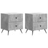 vidaXL Armario de Noche 2 pcs Gris Hormig&oacute;n 43 x 34,5 x 47,5 cm