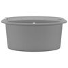 vidaXL Fregadero de cocina de granito con un seno ovalado gris