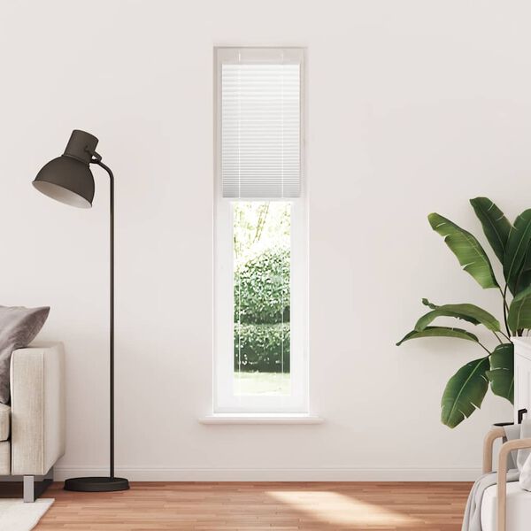 vidaXL Estor Plisado blanco 45x200 cm Tela Ancho 44,4 cm Poli&eacute;ster