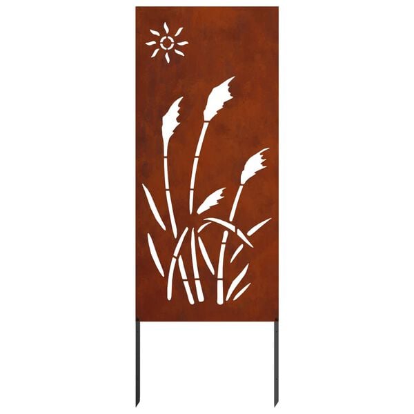 vidaXL Pantalla de Privacidad para Jard&iacute;n Calado Oxidado 50 x 140 cm