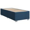 vidaXL Cama box spring con colch&oacute;n tela azul 100x200 cm