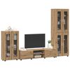 vidaXL Conjunto de mueble de TV con caj&oacute;n FLORIN Roble artesanal