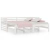 vidaXL Sof&aacute; cama extra&iacute;ble sin colch&oacute;n blanco 2x(90x190) cm