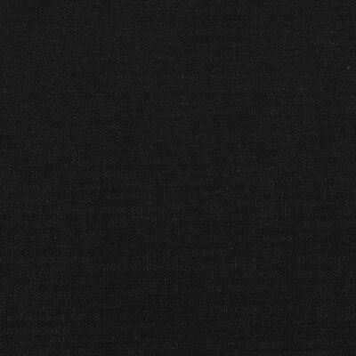 vidaXL Cabeceros 4 unidades de tela negro 100x7x78/88 cm
