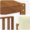 vidaXL Conjunto de sof&aacute;s de exterior con coj&iacute;n 5 pcs Natural y Crema