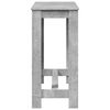 vidaXL Mesa alta de bar madera ingenier&iacute;a gris hormig&oacute;n 102x50x103,5cm
