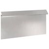 vidaXL Valla para caracoles 16 uds. 50 x 3,5 x 25 cm Acero inoxidable