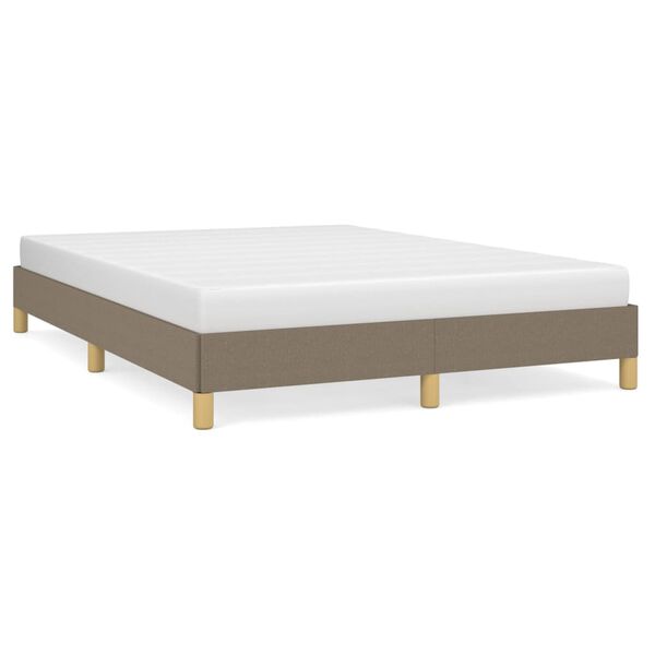 vidaXL Cama sin colch&oacute;n tela gris taupe 160x200 cm