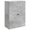 vidaXL Armario de pared Gris Hormig&oacute;n 66 x 34,5 x 90 cm