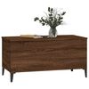 vidaXL Mesa de centro madera contrachapada roble marr&oacute;n 90x44,5x45 cm