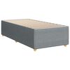 vidaXL Cama box spring con colchón tela gris claro 90x190 cm