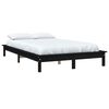 vidaXL Estructura de cama madera maciza de pino negra 120x200 cm