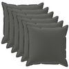 vidaXL Funda de almohada 6 uds. HOUTEN Gris antracita 40 x 40 cm