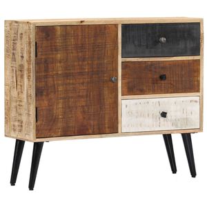 vidaXL Aparador de madera maciza de mango 88x30x73 cm