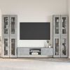 vidaXL Conjunto de mueble de TV con caj&oacute;n FLORIN Gris Concreto