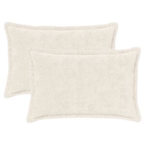 vidaXL Funda de almohada 2 uds. HOUTEN Blanco 30 x 50 cm