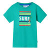 Camiseta infantil verde ne&oacute;n 140