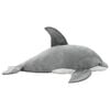 vidaXL Delf&iacute;n de peluche gris