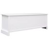 vidaXL Banco de entrada de madera blanco 115x30x40 cm