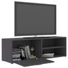 vidaXL Mueble de TV madera contrachapada gris 120x34x37 cm