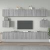 vidaXL Set de muebles para TV 6 pzas madera contrachapada gris Sonoma