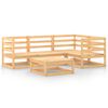 vidaXL Juego de muebles de jard&iacute;n 5 piezas madera maciza de pino